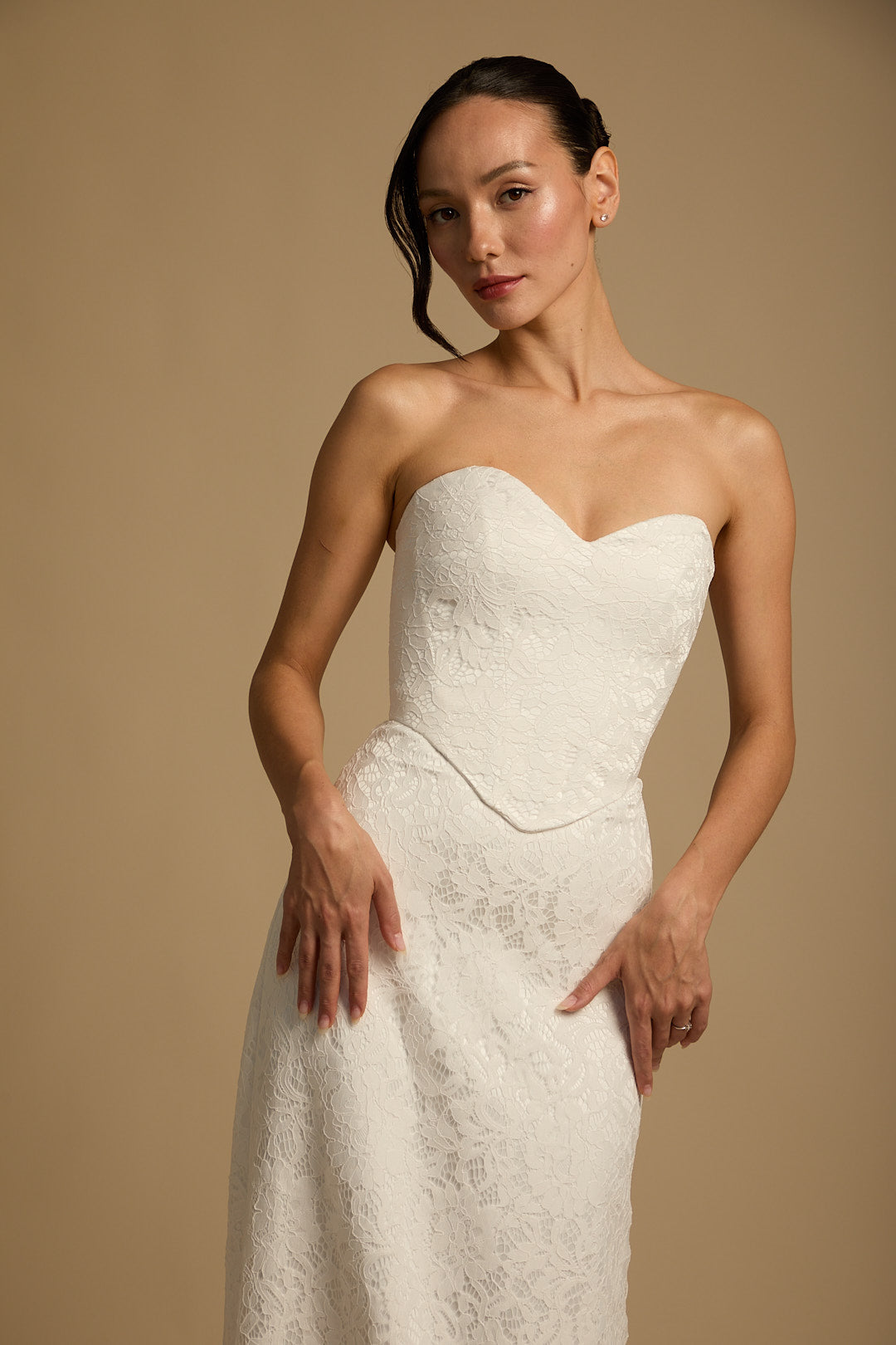 Elza skirt + Margot corset + Lace top