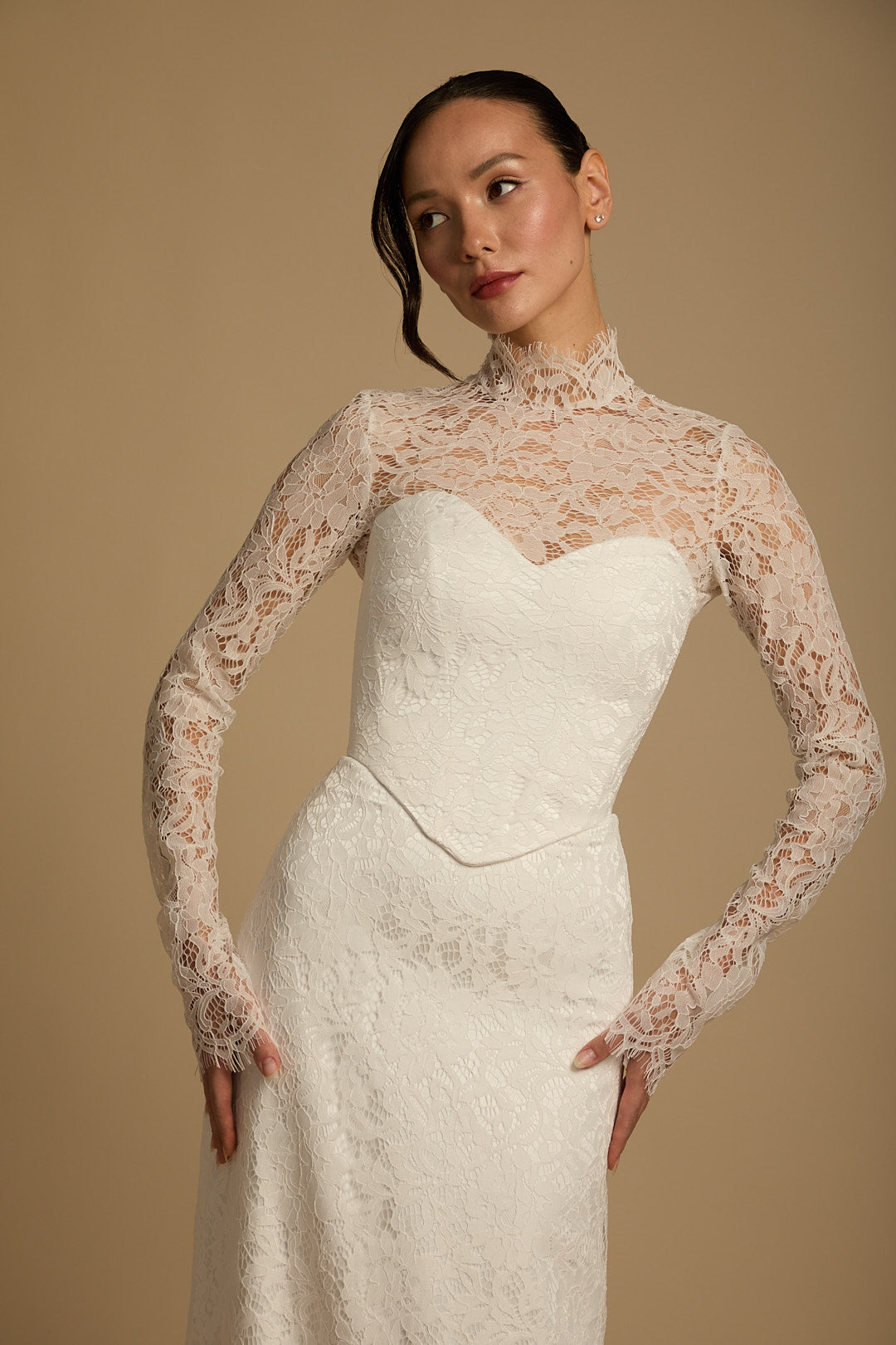 Elza skirt + Margot corset + Lace top